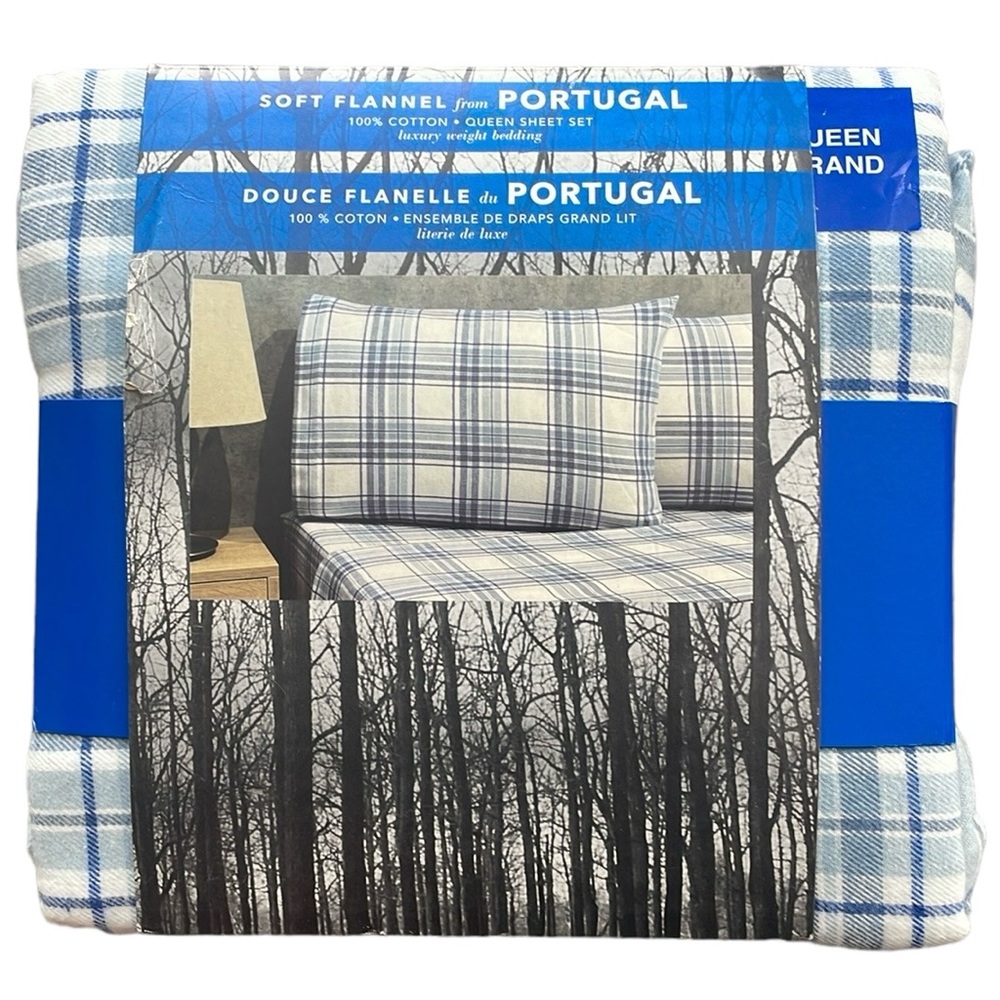 Soft Flannel from Portugal - Queen Sheet Set luxury weight bedding